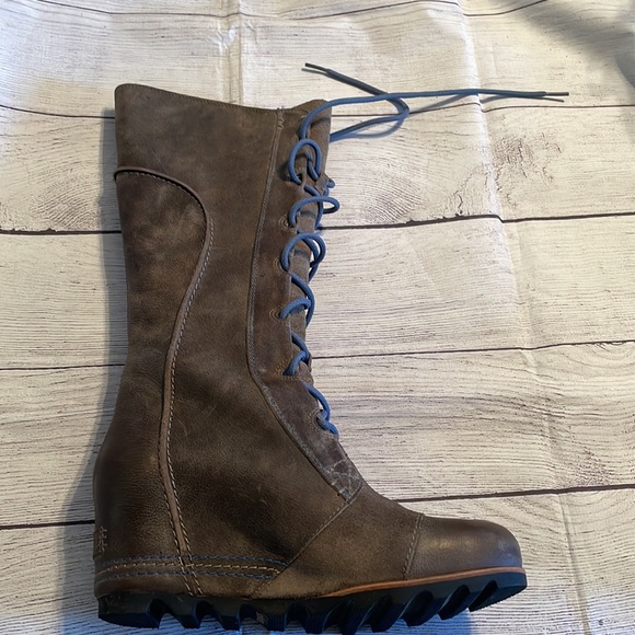 Sorel Cate The Great Wedge Size 10 Pebble - Picture 7 of 14